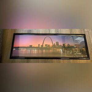 St. Louis Gateway to the West Poster in Trendsetter Poster Frame Landscape 11.7